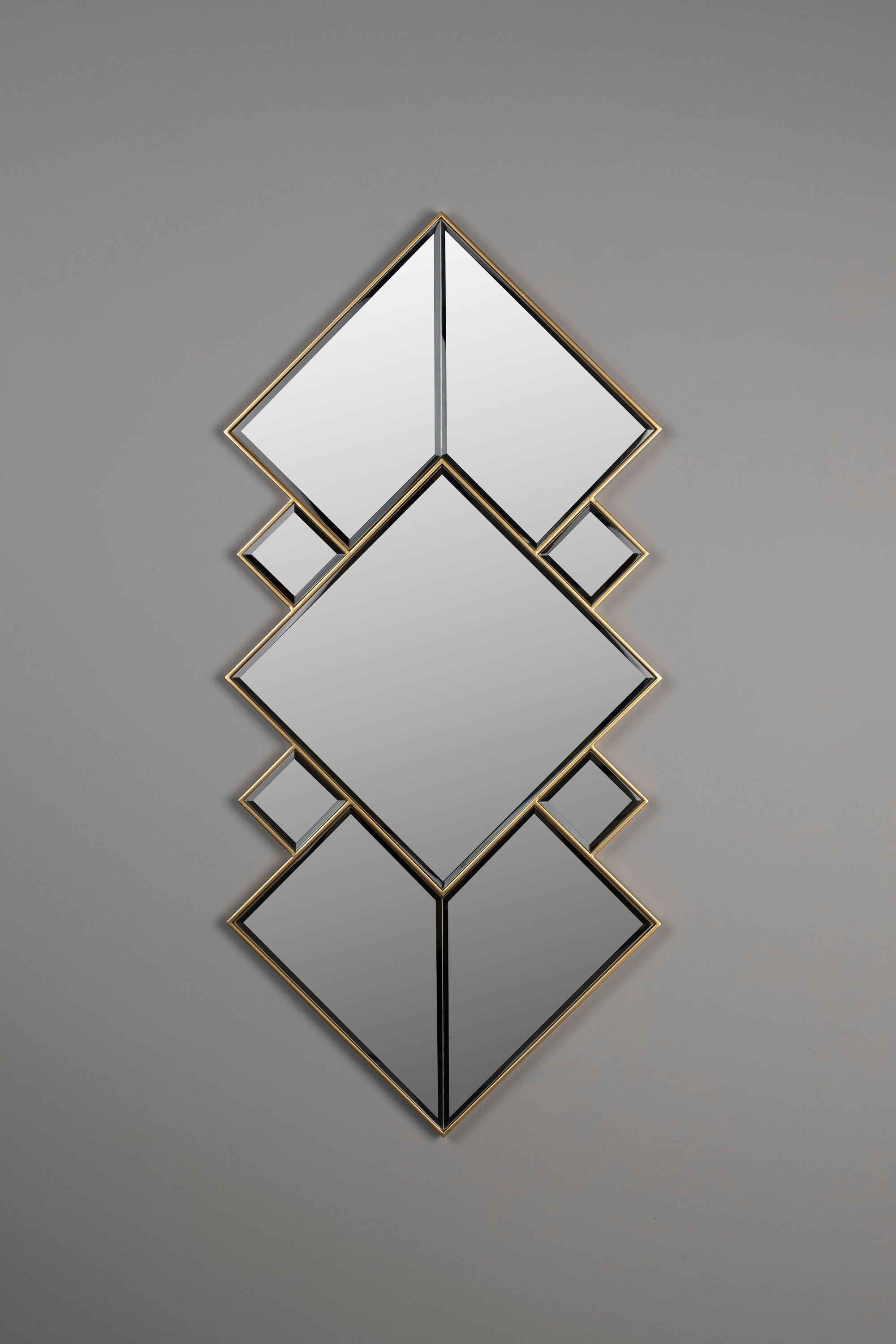 Dutchbone Miyu Layered Diamonds Wall Mirror